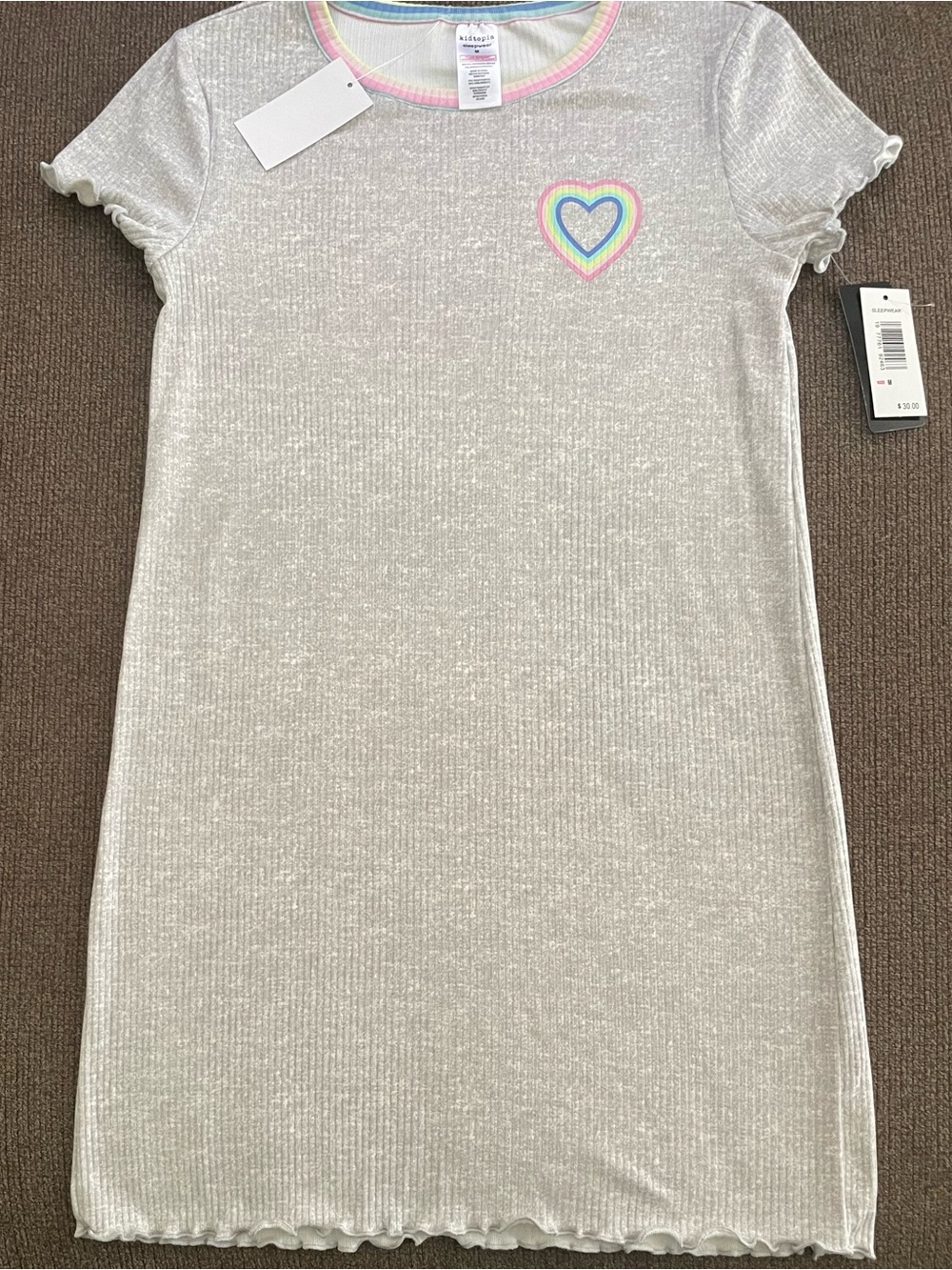 NWT Girl’s Kidtopia Sleepwear Short Sleeve Dress Size M